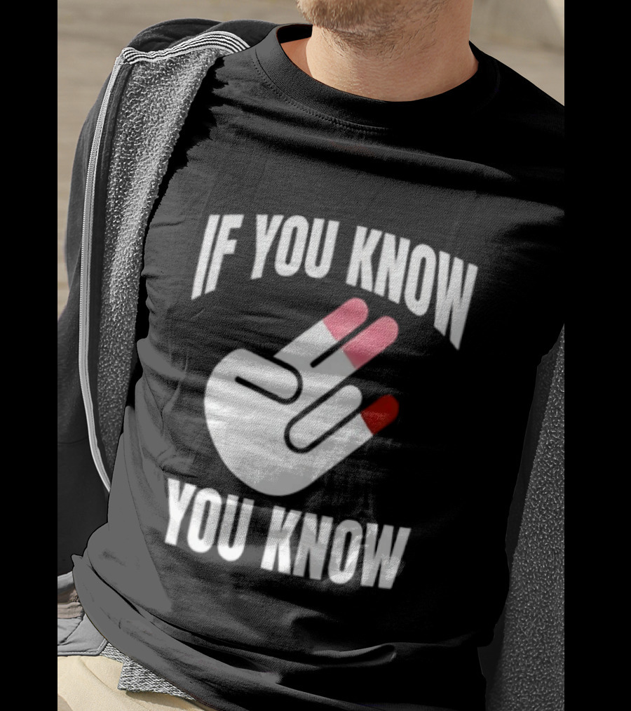 If You Know You Know Hand Gesture IYKYK Text And Finger T-Shirt