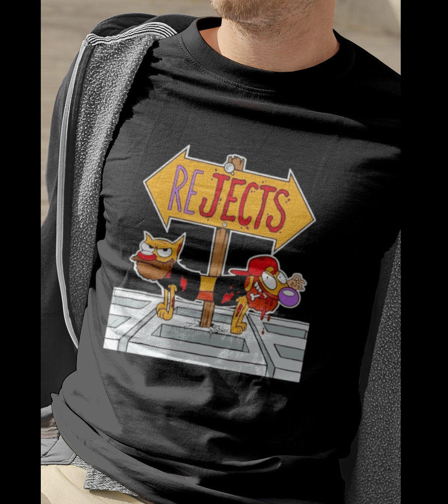 Nickelodeon CatDog Tough Guys Rejects Sign T-Shirt
