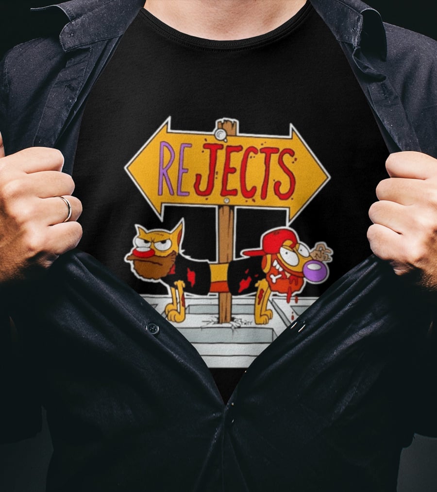 Nickelodeon CatDog Tough Guys Rejects Sign T-Shirt