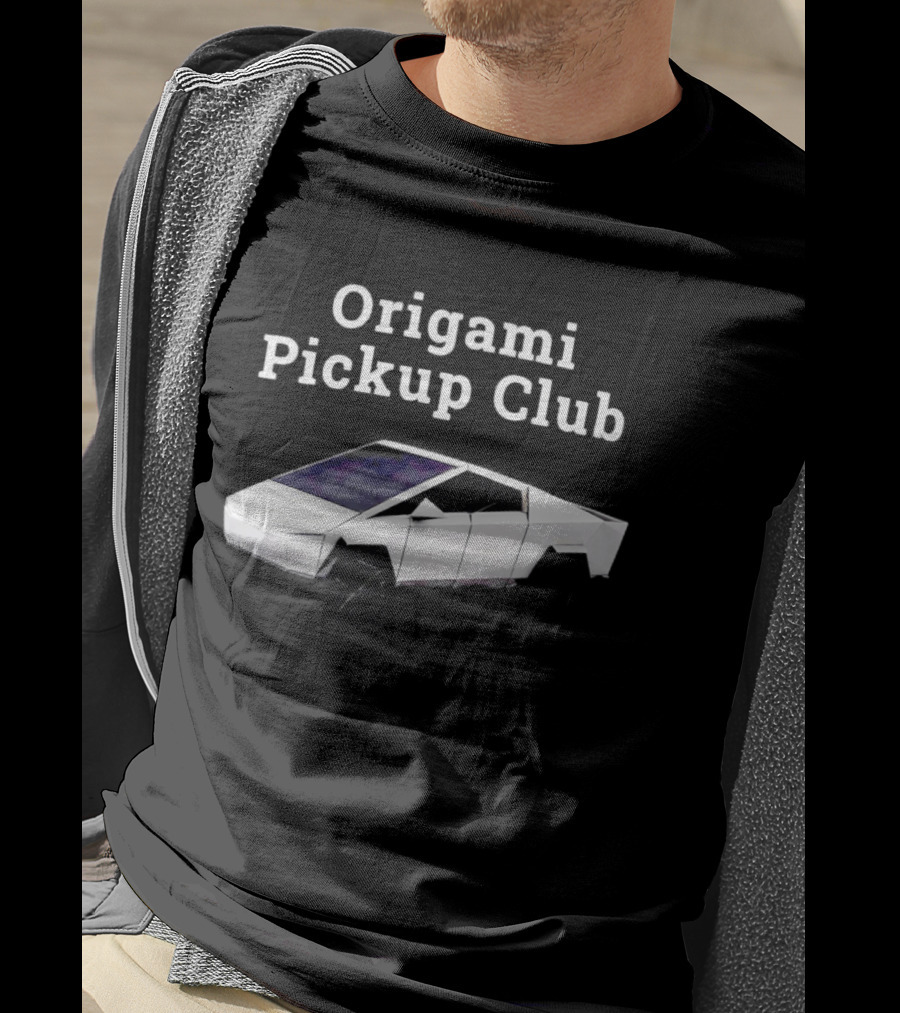 Origami Pickup Club Cybertruck Papercraft Model T-Shirt