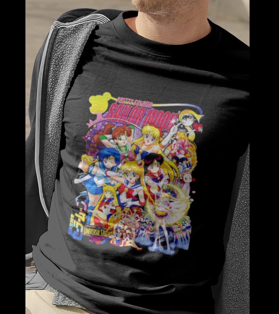 Pretty Soldier Sailor Moon Universal Studios Japan Anime Characters T-Shirt
