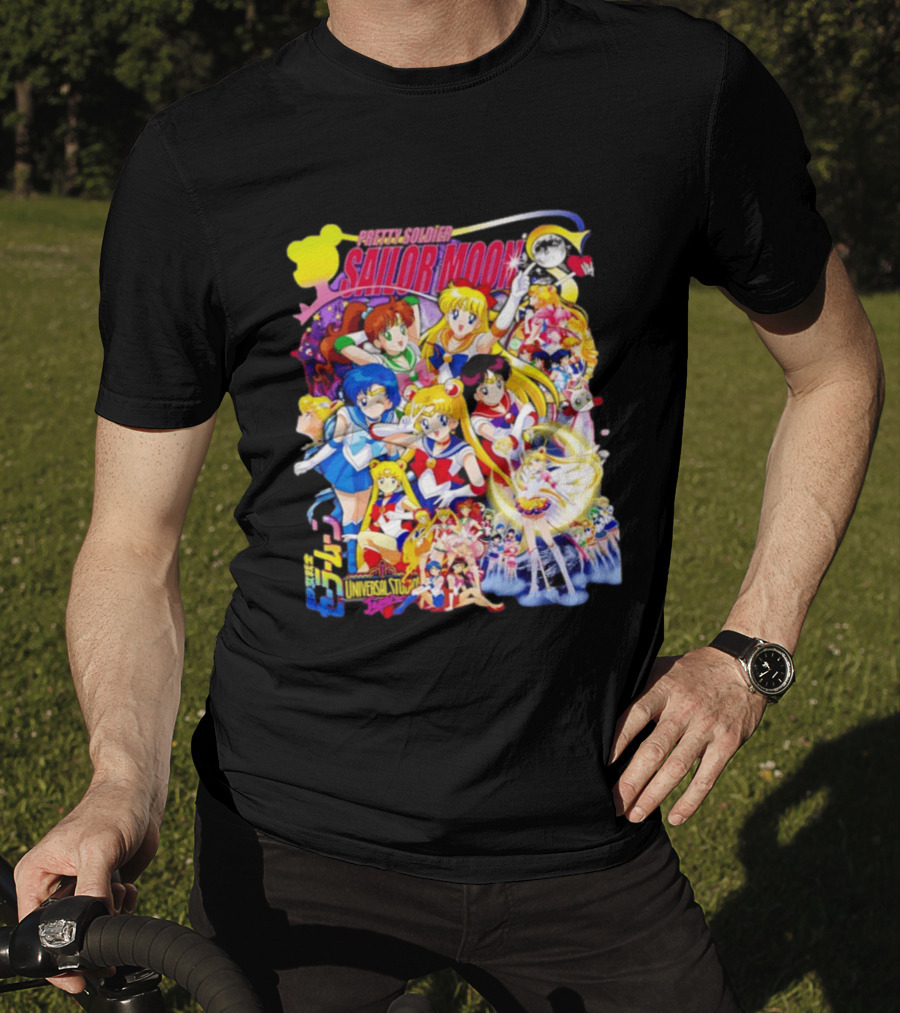 Pretty Soldier Sailor Moon Universal Studios Japan Anime Characters T-Shirt
