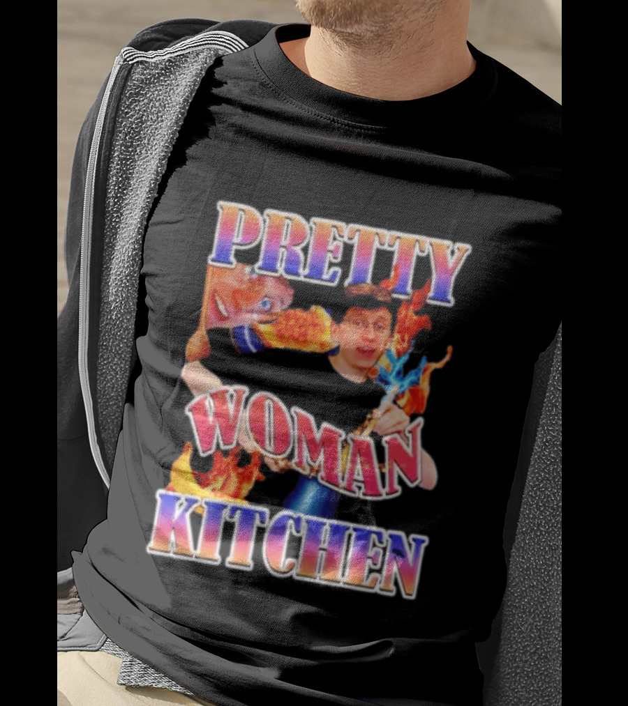 Pretty Woman Kitchen Funny JackSucksAtLife YouTube Meme T-Shirt