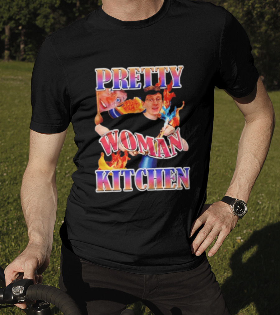 Pretty Woman Kitchen Funny JackSucksAtLife YouTube Meme T-Shirt