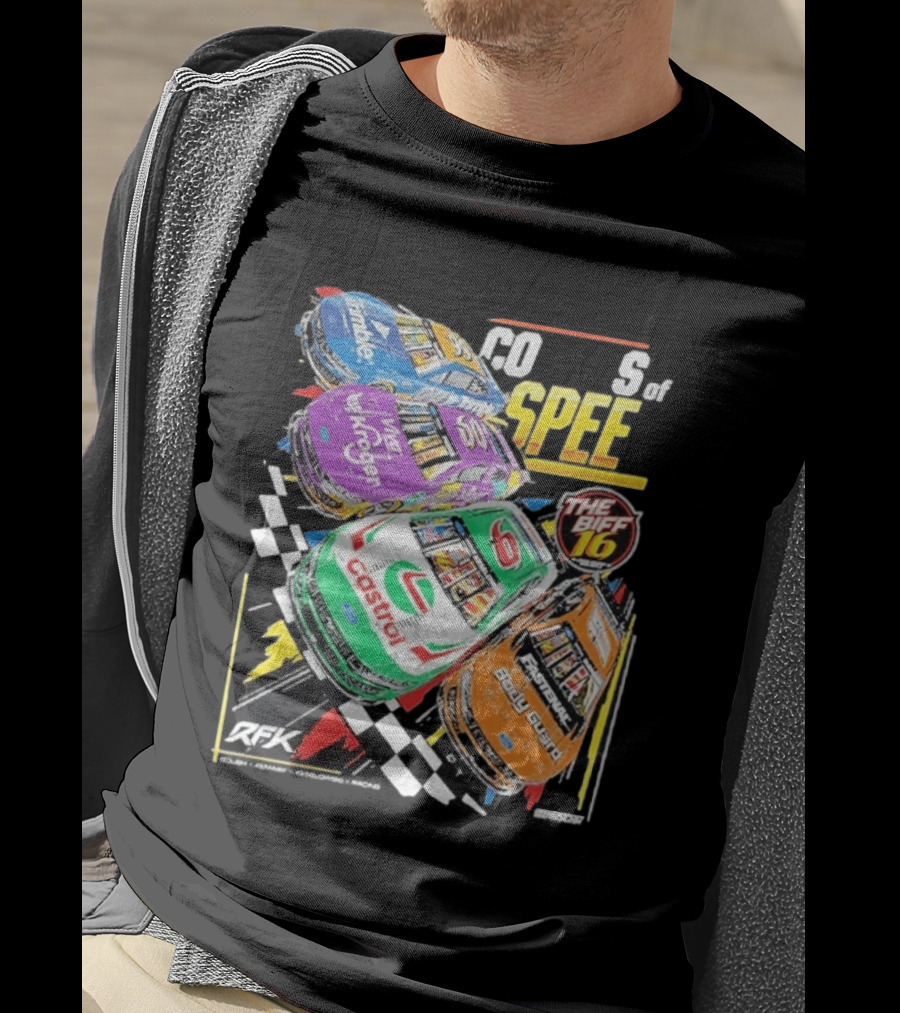 RFK Racing Colors Of Speed Castrol The Biff 16 Daytona 500 Cars T-Shirt