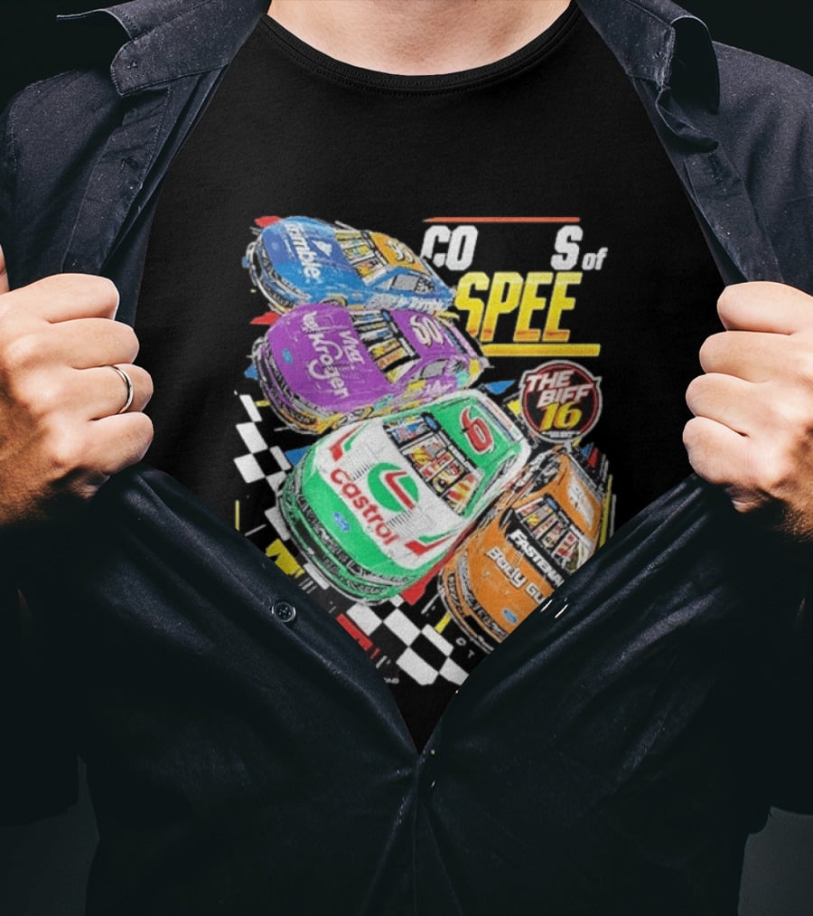 RFK Racing Colors Of Speed Castrol The Biff 16 Daytona 500 Cars T-Shirt