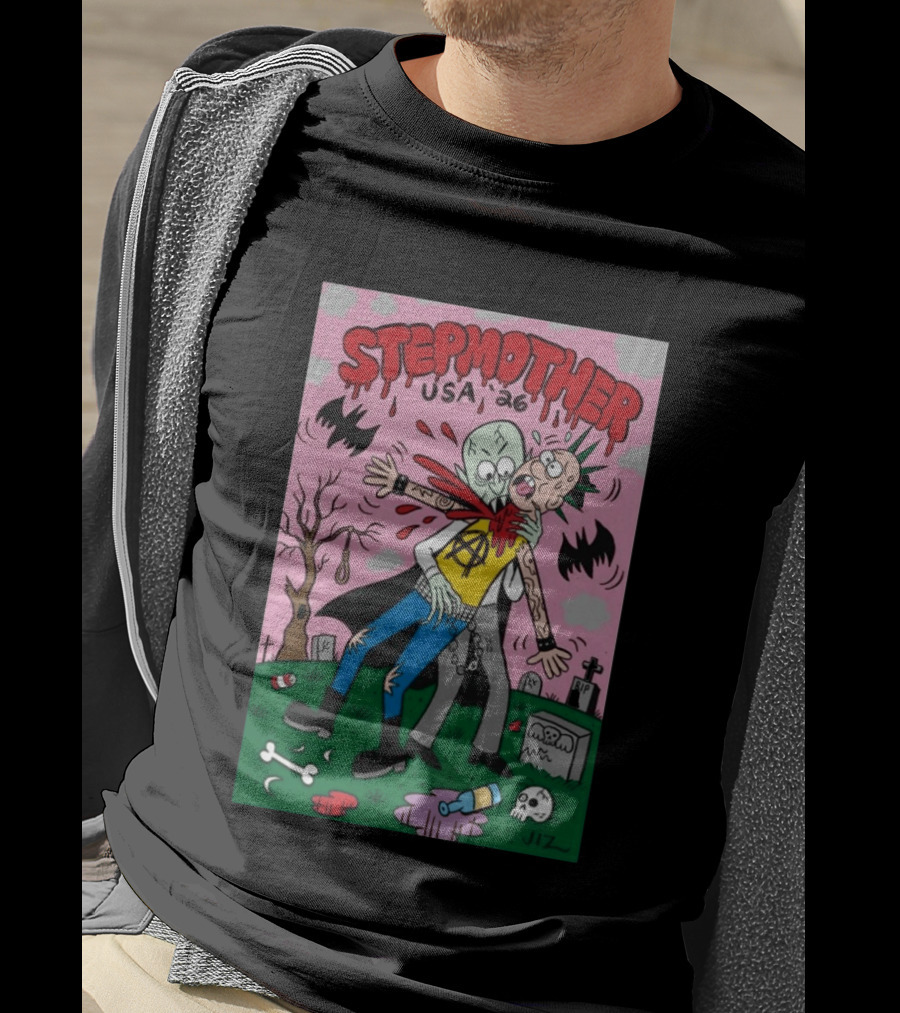 Stepmother USA 26 Punk Vampire Graveyard Scene T-Shirt