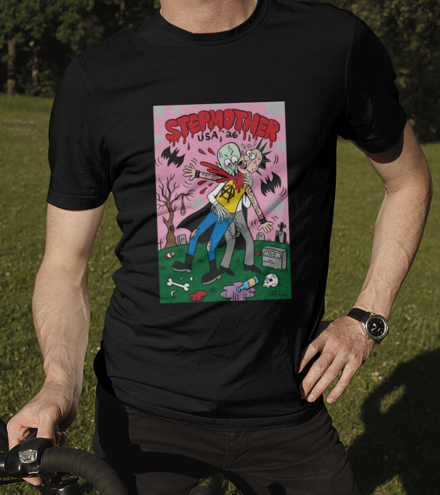 Stepmother USA 26 Punk Vampire Graveyard Scene T-Shirt