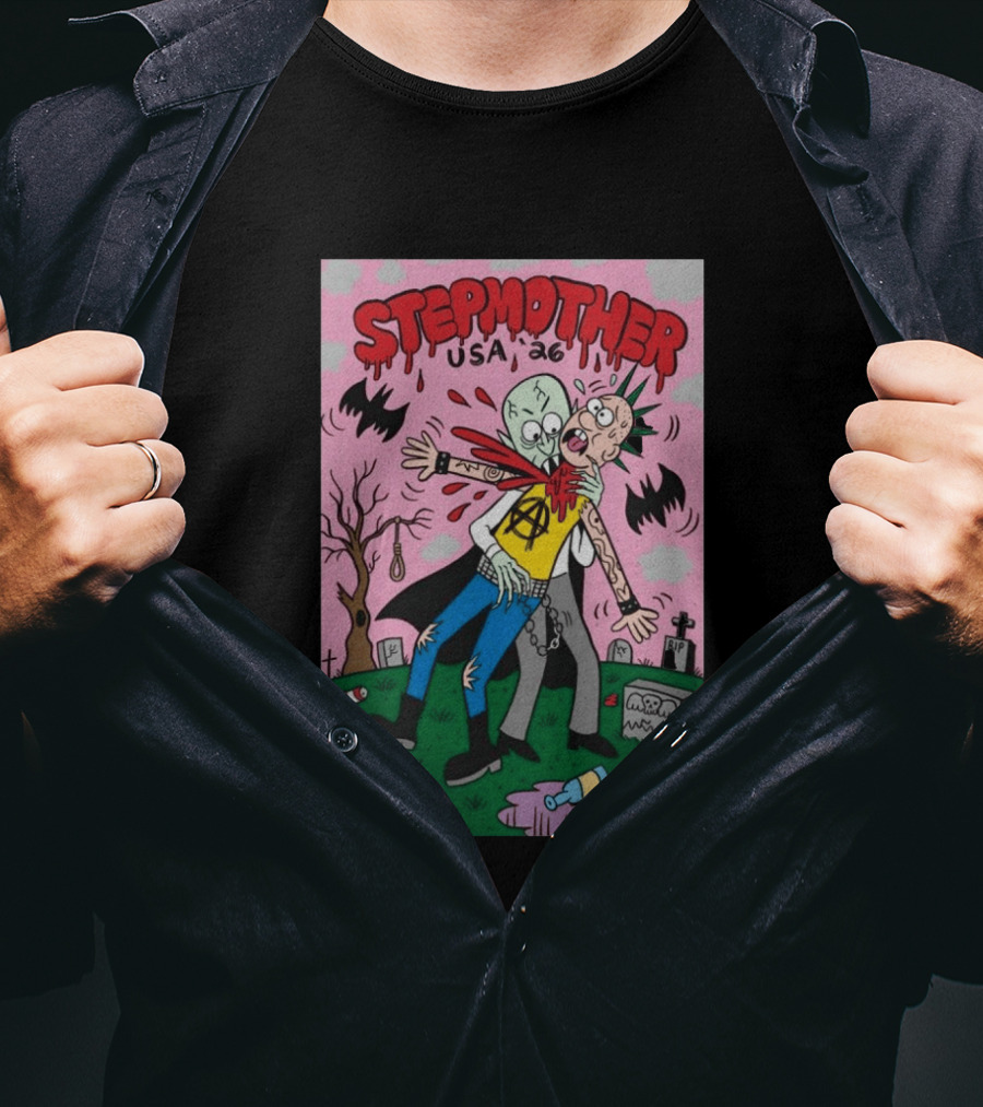 Stepmother USA 26 Punk Vampire Graveyard Scene T-Shirt