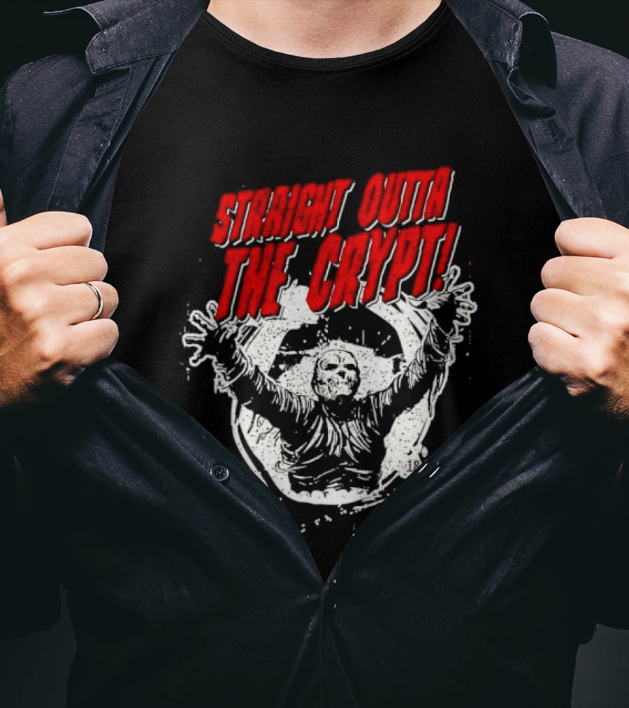 Straight Outta The Crypt Horror Zombie T-Shirt