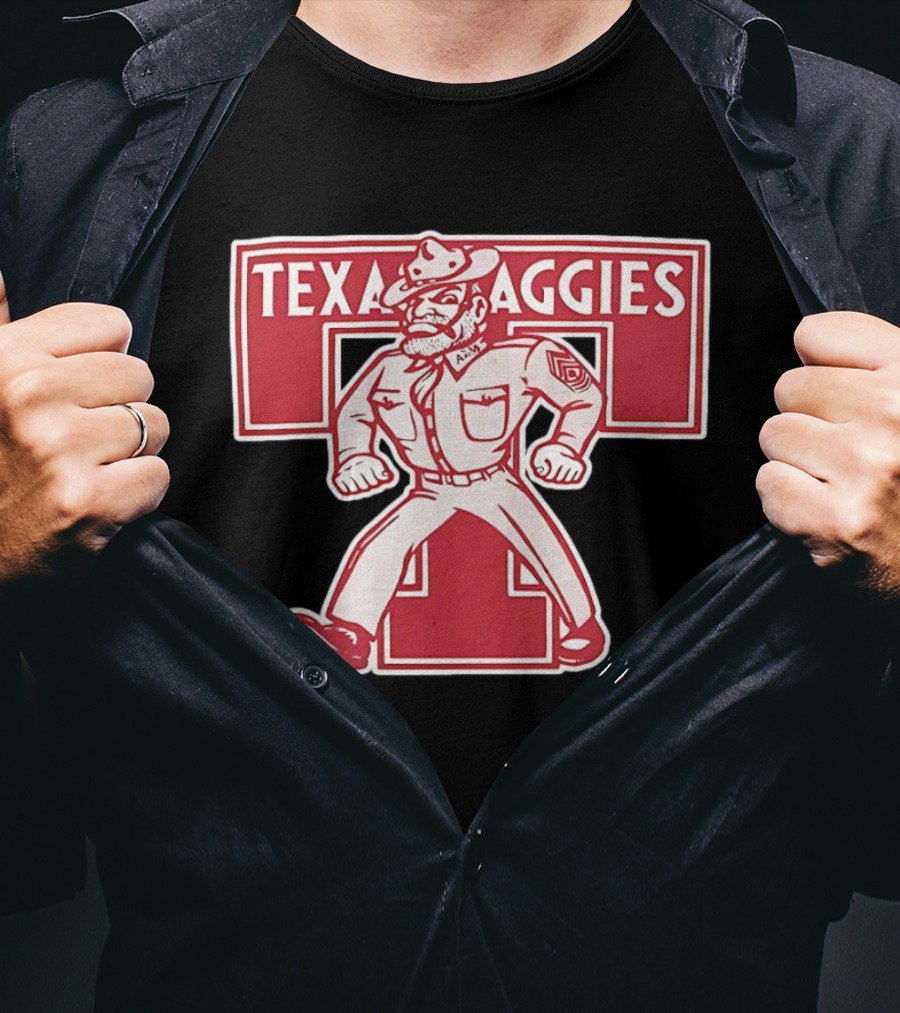 Texas Aggies Reveille Station Old Sarge AMT T-Shirt