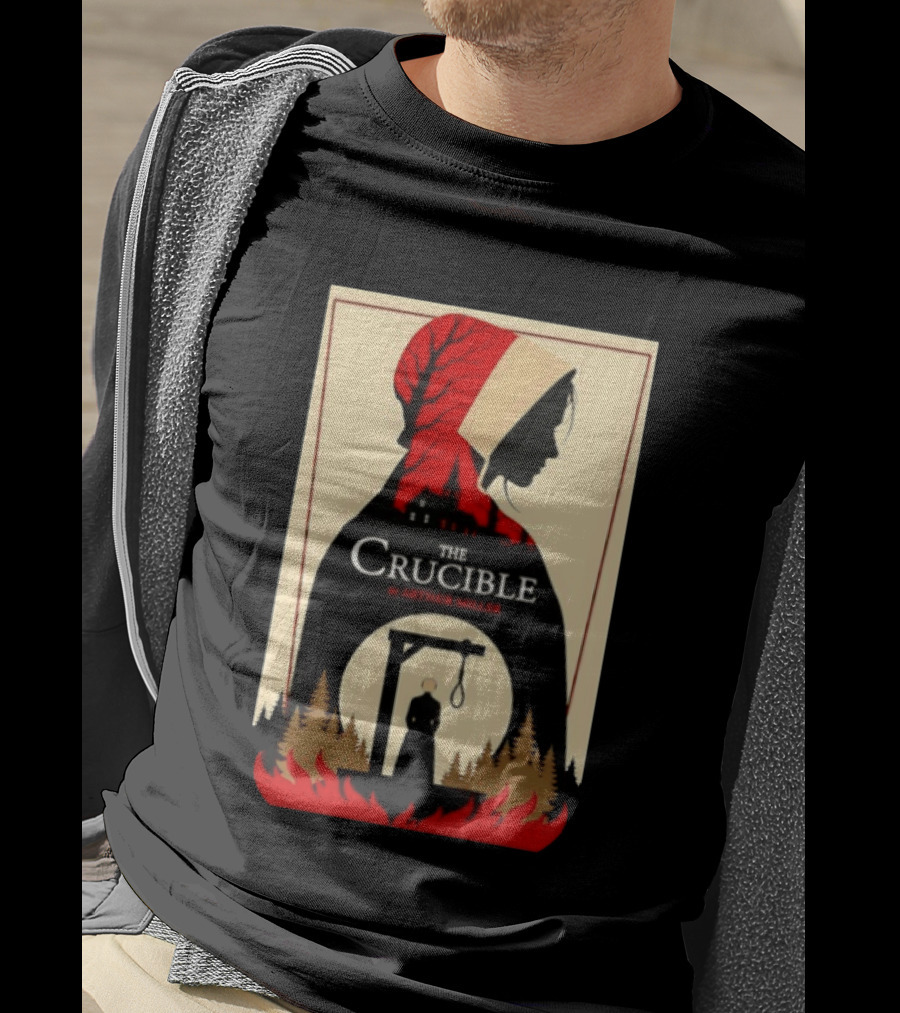 The Crucible By Arthur Miller Salem Witch Trials Hanging Scene T-Shirt