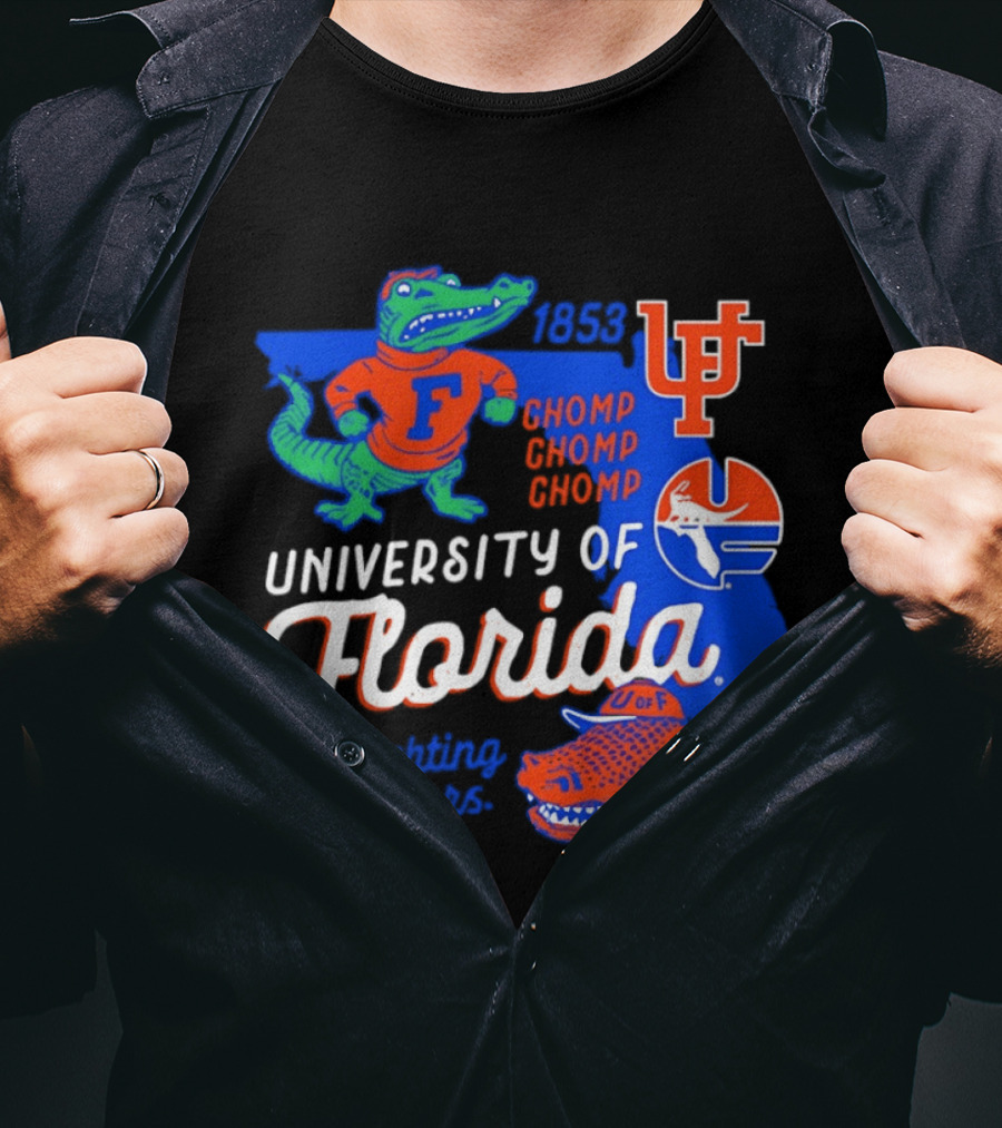 University Of Florida Fighting Gators Chomp Chomp Chomp 1986 U Of F T-Shirt