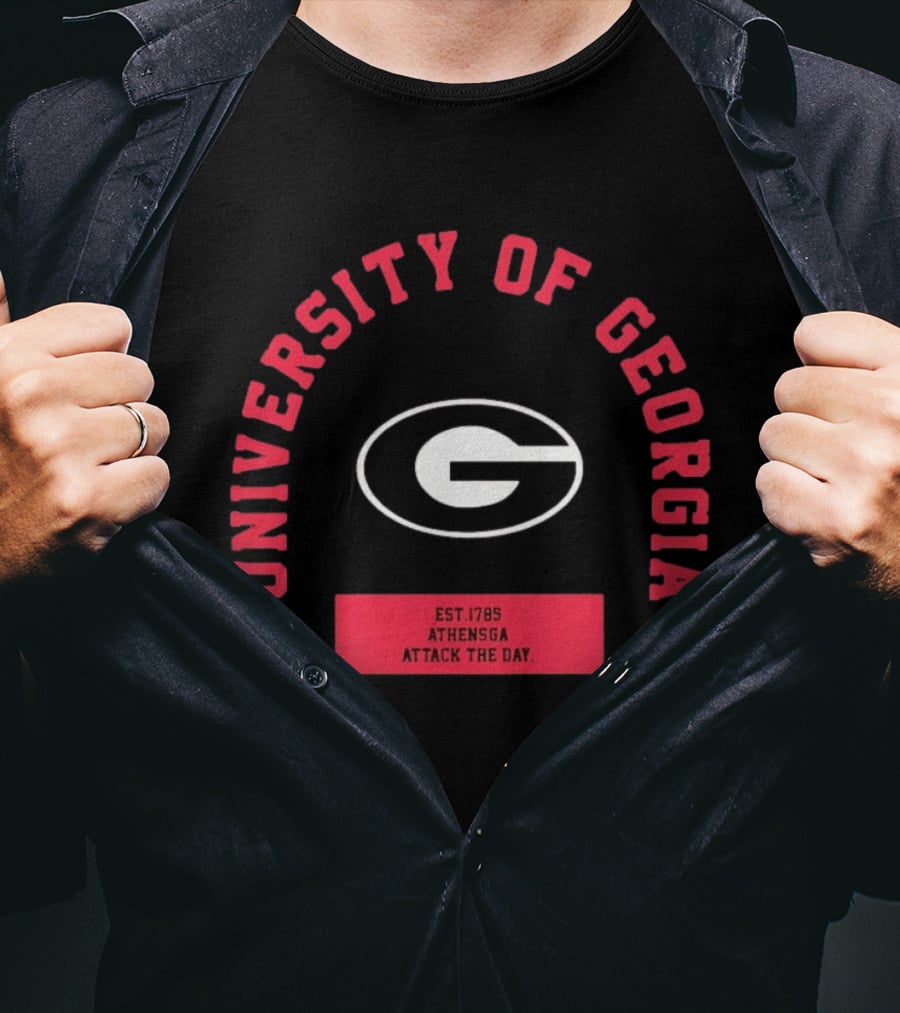 University Of Georgia Athens GA Bulldogs Attack The Day Est 1785 T-Shirt