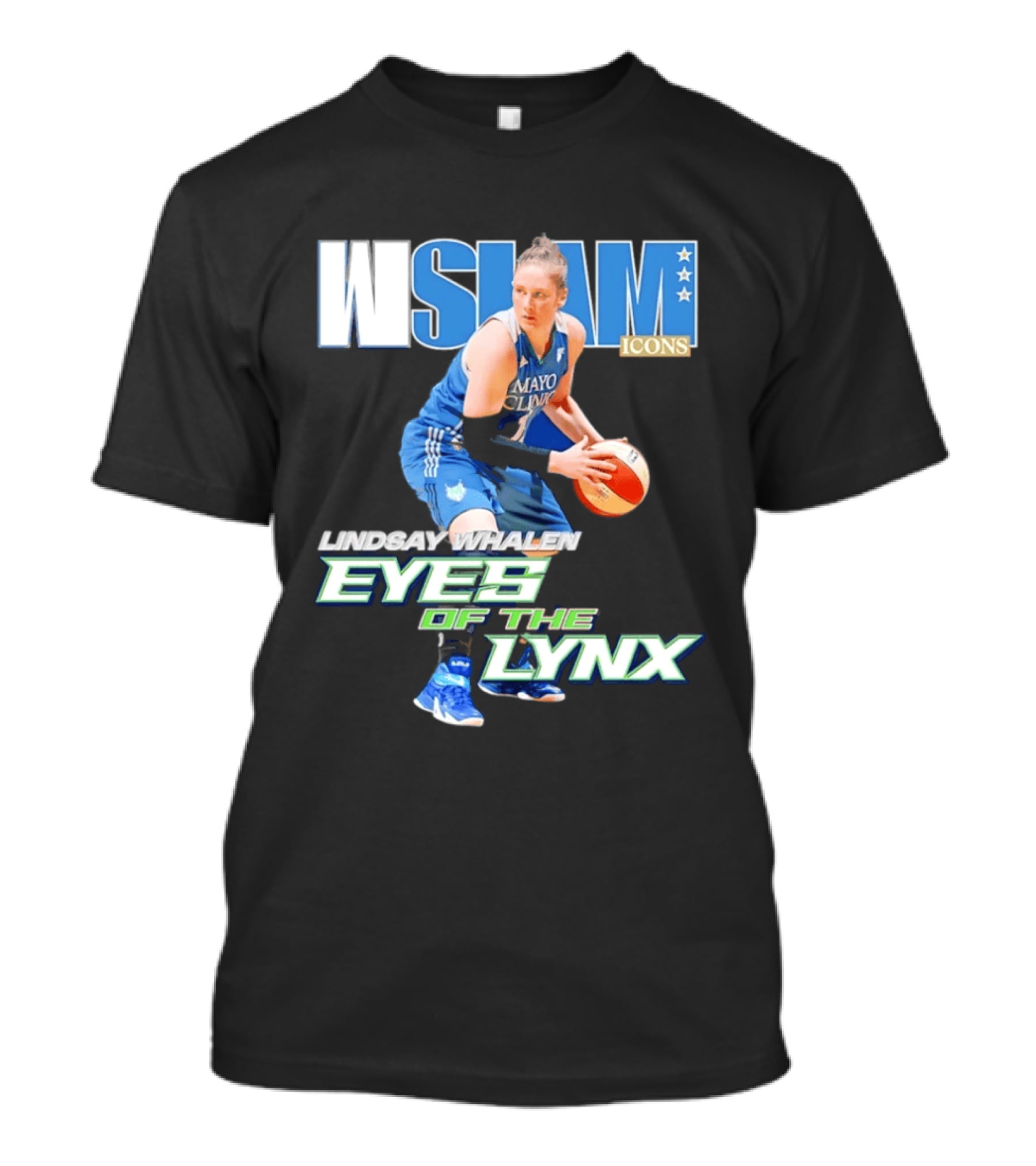 WSLAM Icons Lindsay Whalen Eyes Of The Lynx Mayo Basketball T-Shirt