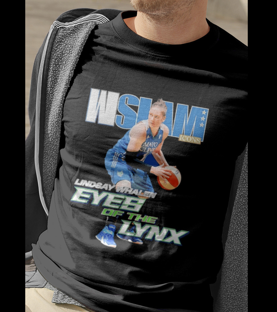 WSLAM Icons Lindsay Whalen Eyes Of The Lynx Mayo Basketball T-Shirt