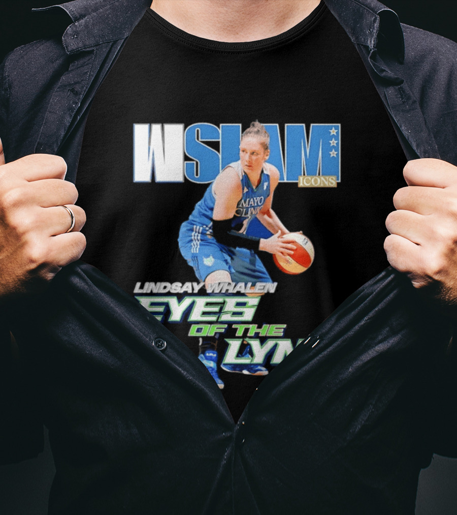 WSLAM Icons Lindsay Whalen Eyes Of The Lynx Mayo Basketball T-Shirt