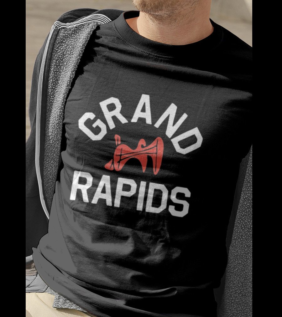 Grand Rapids Michigan City Travel Midwest Trombone T-Shirt