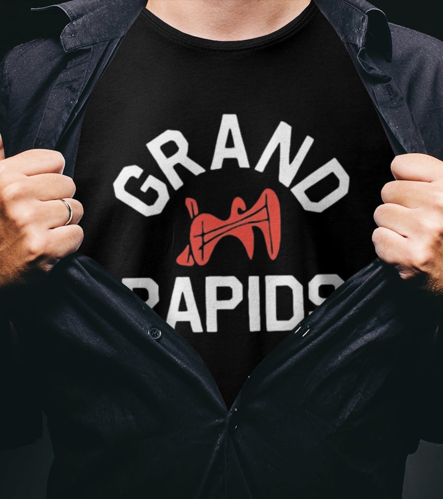 Grand Rapids Michigan City Travel Midwest Trombone T-Shirt