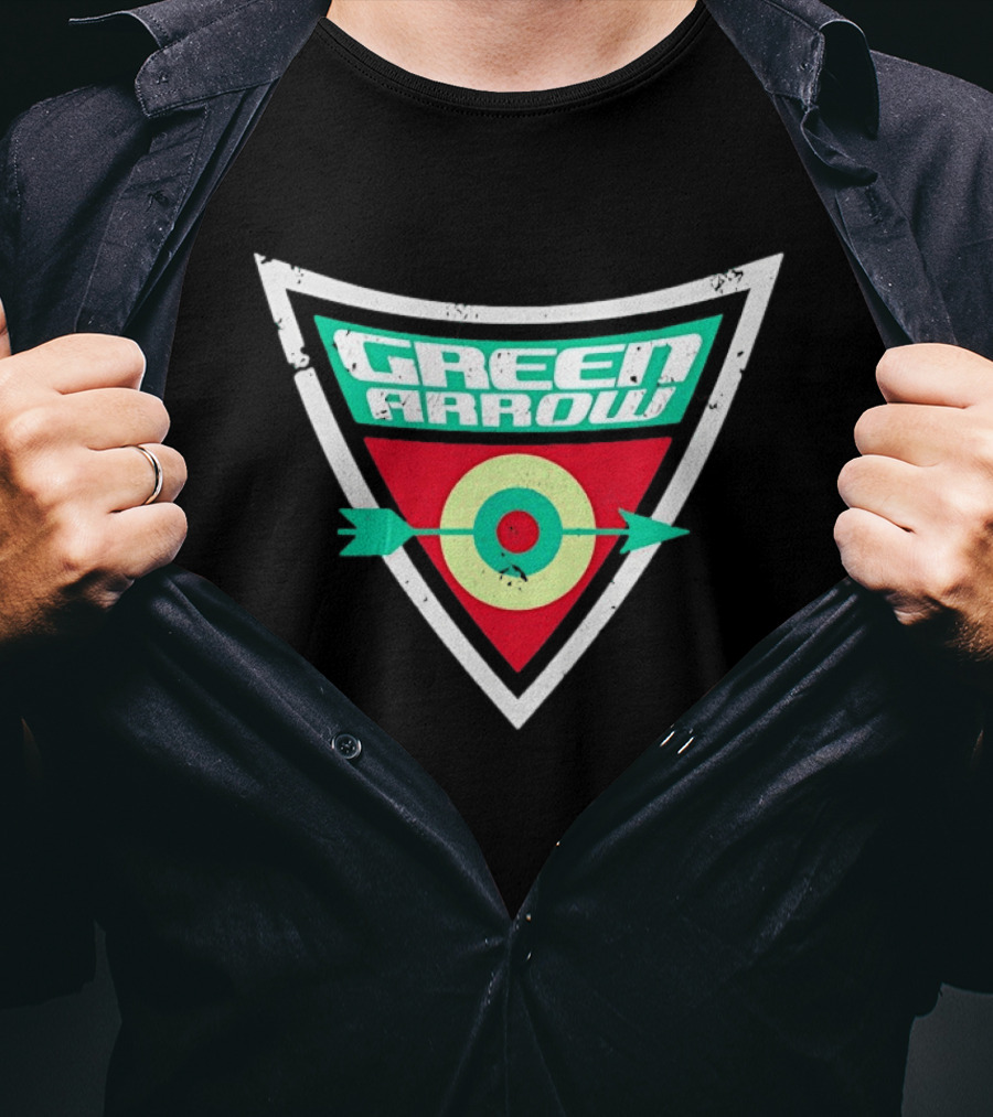 Green Arrow Archery Target Shield T-Shirt