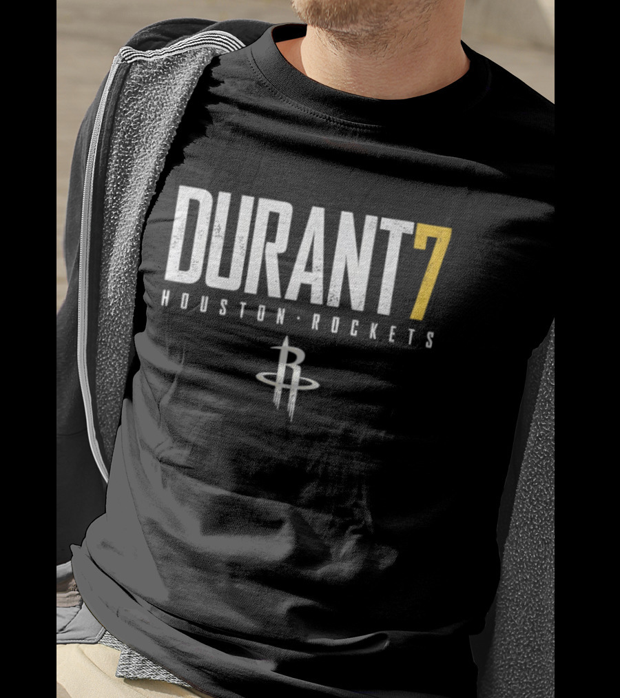 Kevin Durant 7 Houston Rockets NBA Basketball Jersey T-Shirt
