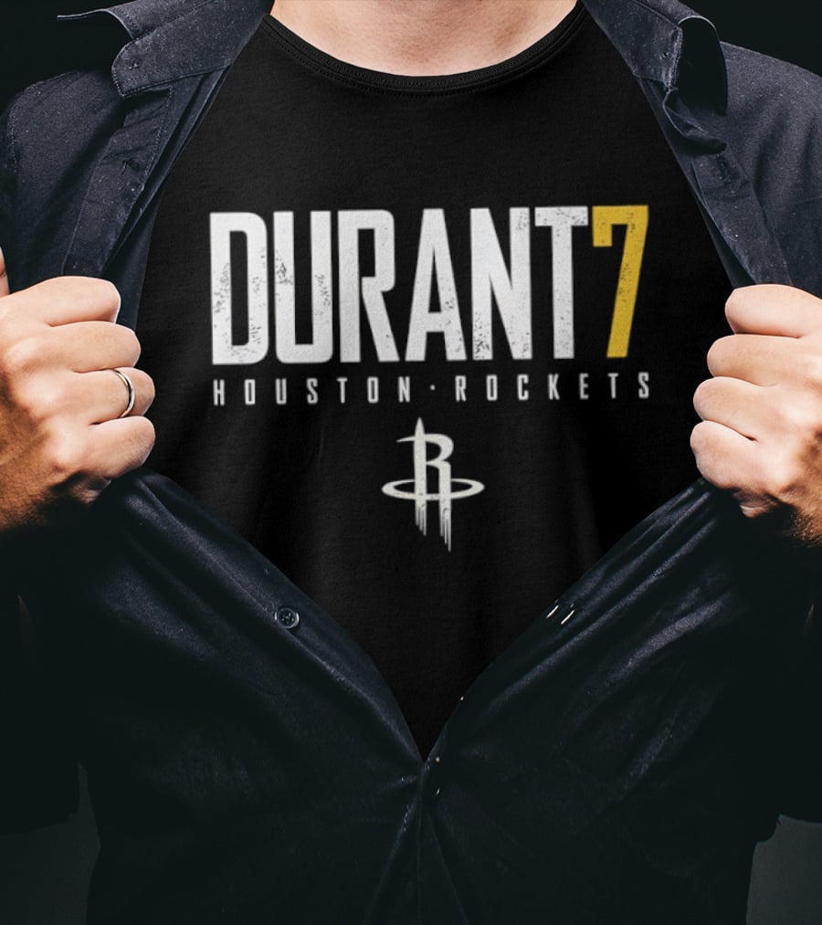 Kevin Durant 7 Houston Rockets NBA Basketball Jersey T-Shirt