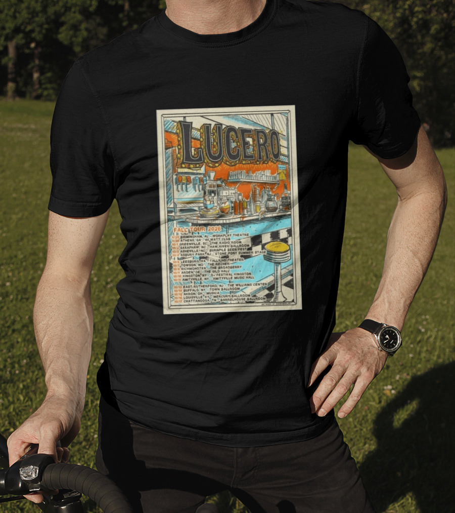 LUCERO Fall Tour 2026 Concert Dates And Venues T-Shirt