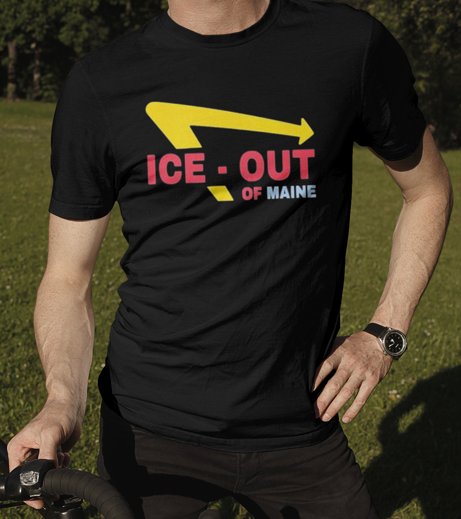 Ice Out Of Maine 2026 Arrow T-Shirt