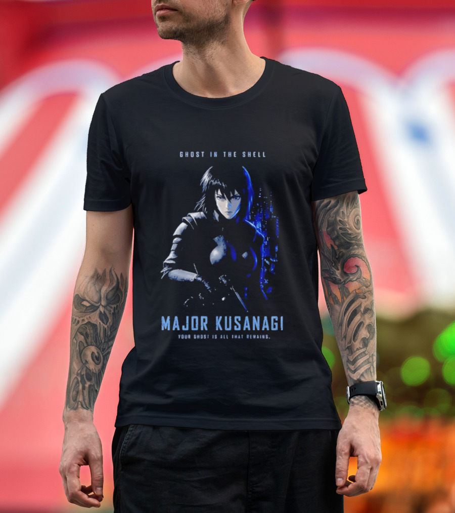 Ghost In The Shell Major Kusanagi Your Ghost Is All That Remains T-Shirt