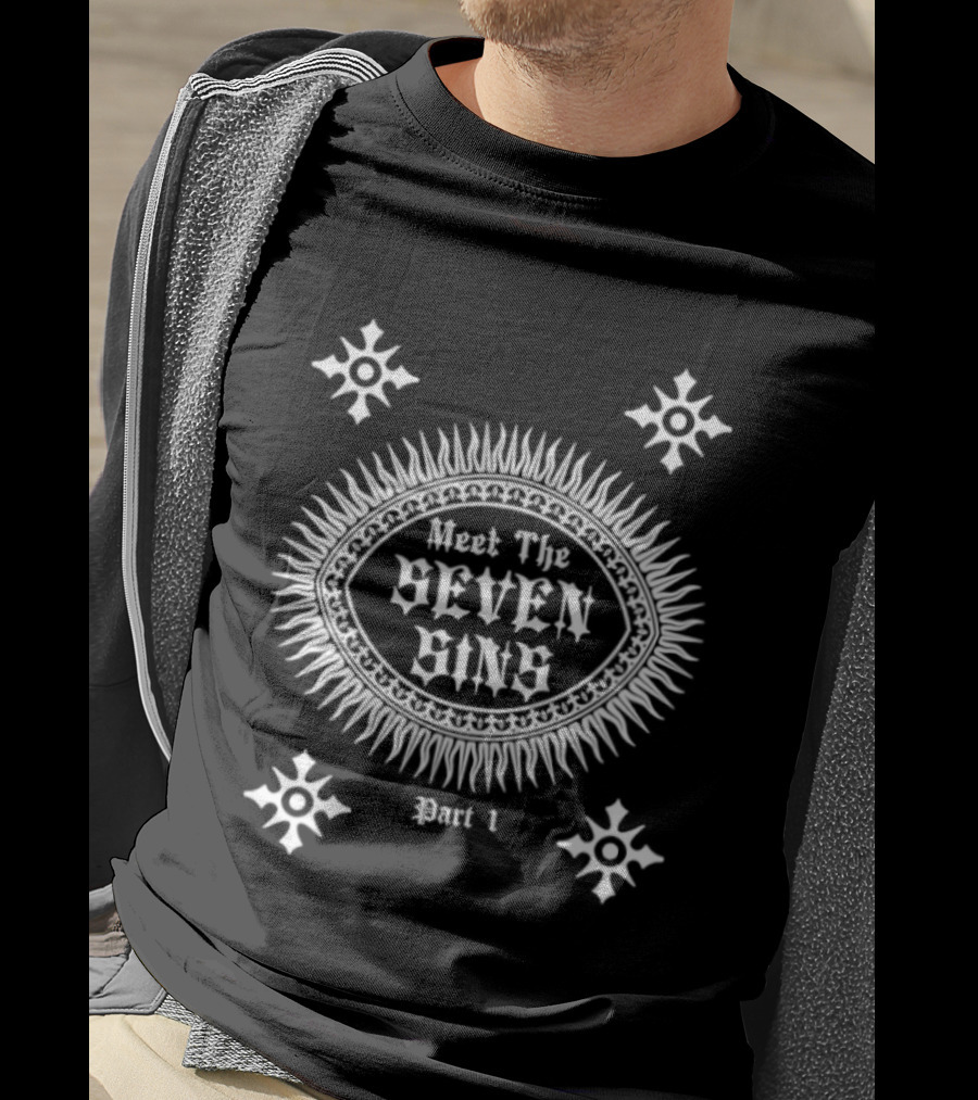 Meet The Seven Sins Part 1 Occult Gothic Symbolic T-Shirt