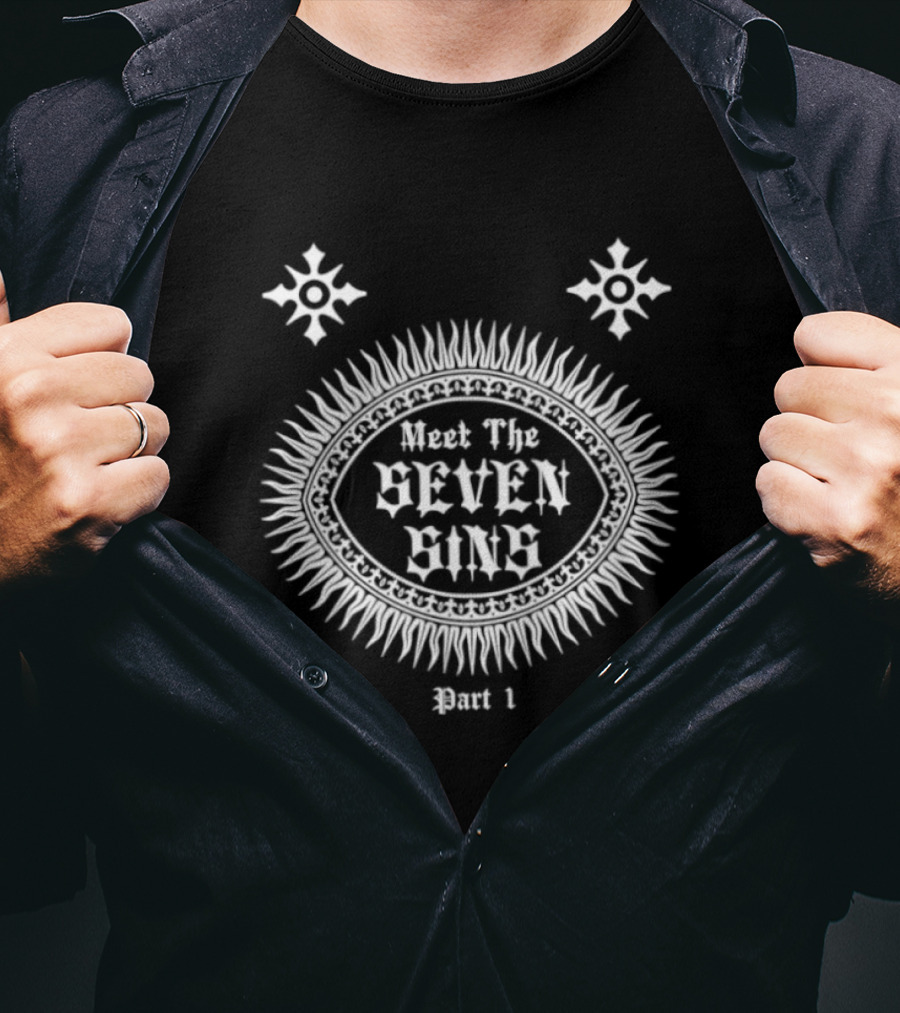 Meet The Seven Sins Part 1 Occult Gothic Symbolic T-Shirt
