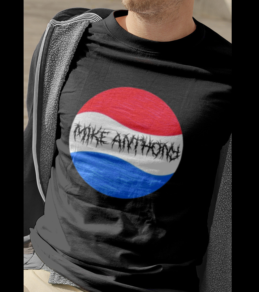 Mike Anthony Pepsi Symbol Bold Text Classic Circle T-Shirt
