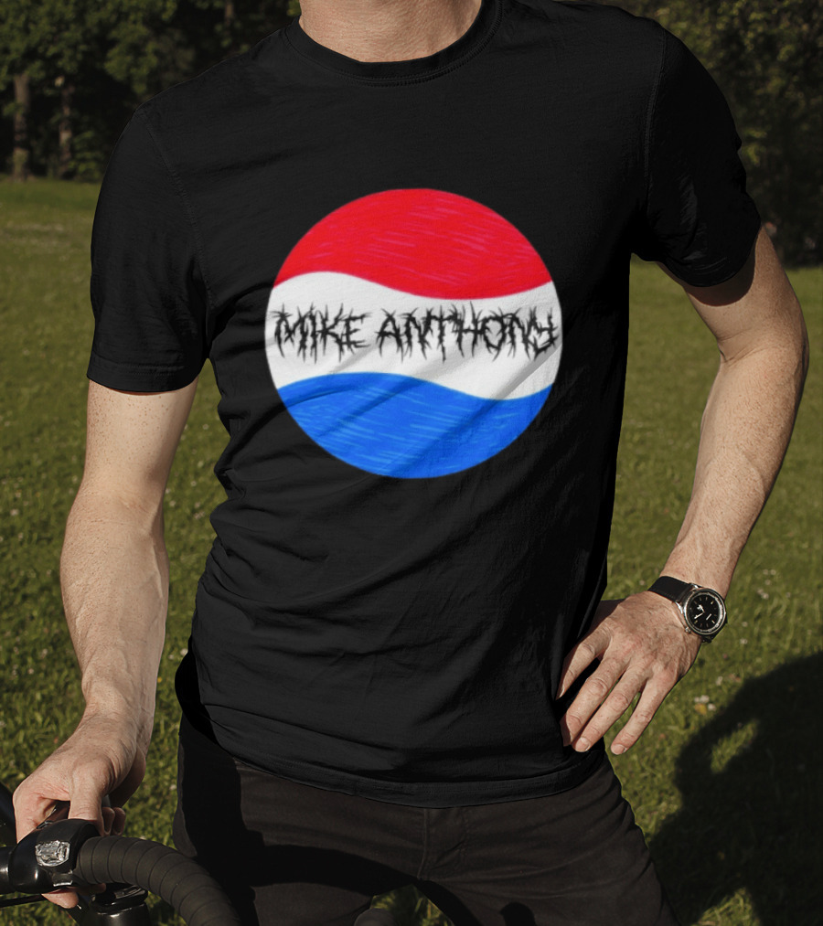 Mike Anthony Pepsi Symbol Bold Text Classic Circle T-Shirt