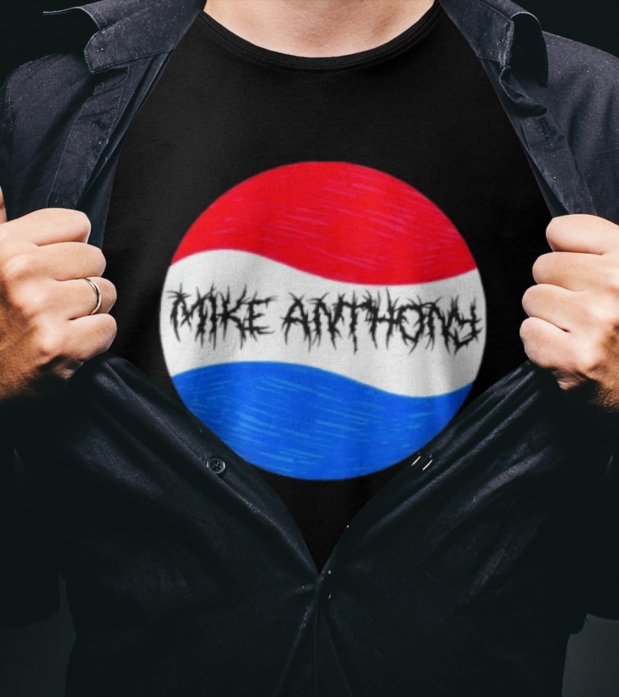 Mike Anthony Pepsi Symbol Bold Text Classic Circle T-Shirt