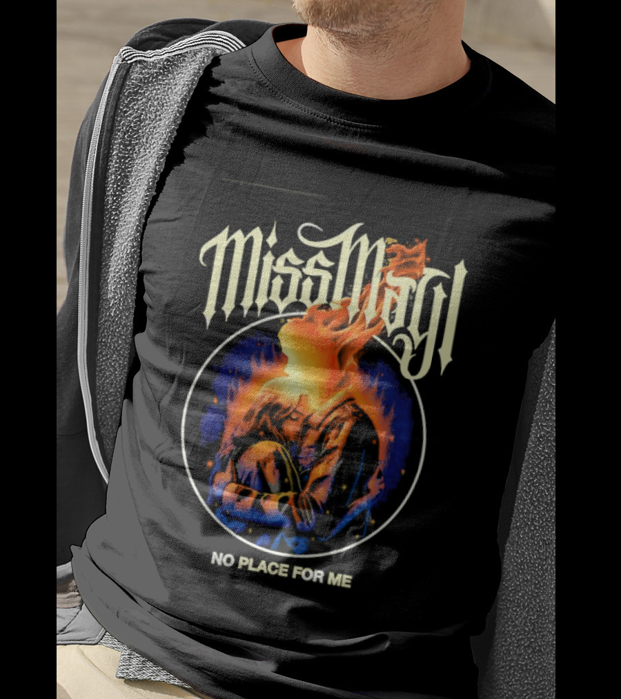 Miss May I No Place For Me Metalcore Band Fiery Circle T-Shirt