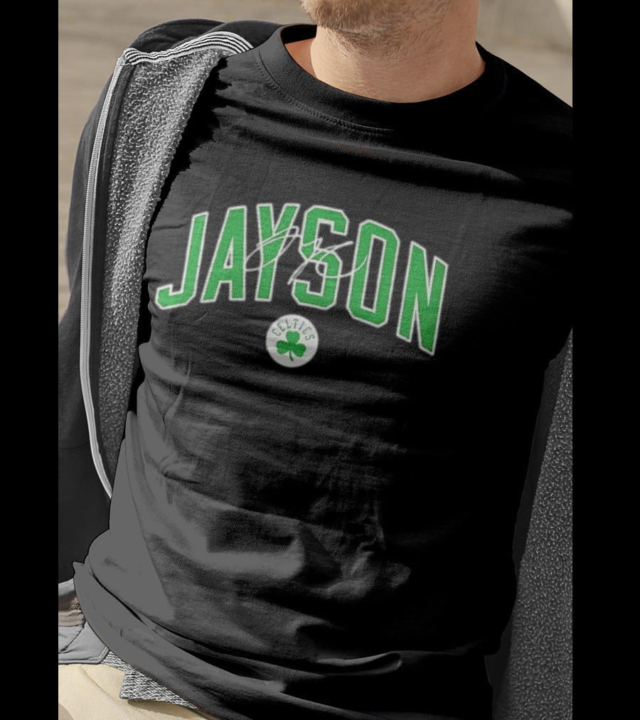 Jayson Tatum Celtics Clover Signature T-Shirt