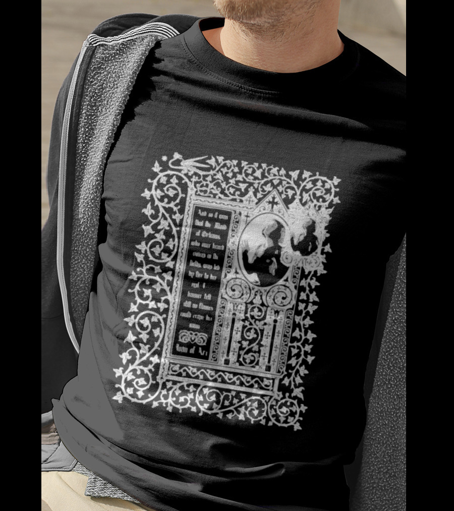 Joan Of Arc Maid Of Orleans Historical Figure Medieval Armor French Heroine Knights Courage Ornate Frame T-Shirt