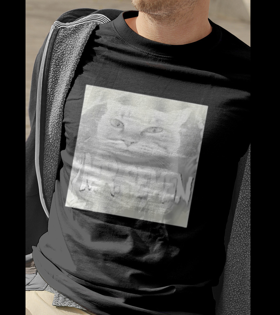 Mr Semen Cat Feline Fantasy Bold White T-Shirt