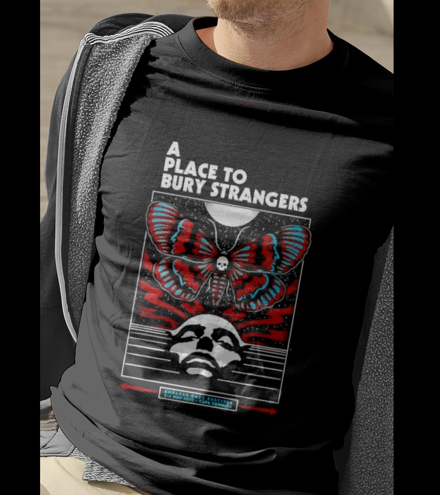 A Place To Bury Strangers Endless Daze Festival Cape Town Butterfly T-Shirt