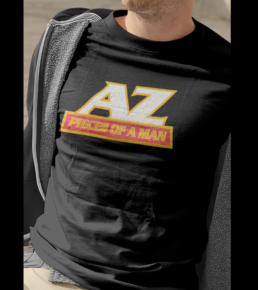 AZ Pieces Of A Man Distressed Hip Hop 90s Rap T-Shirt
