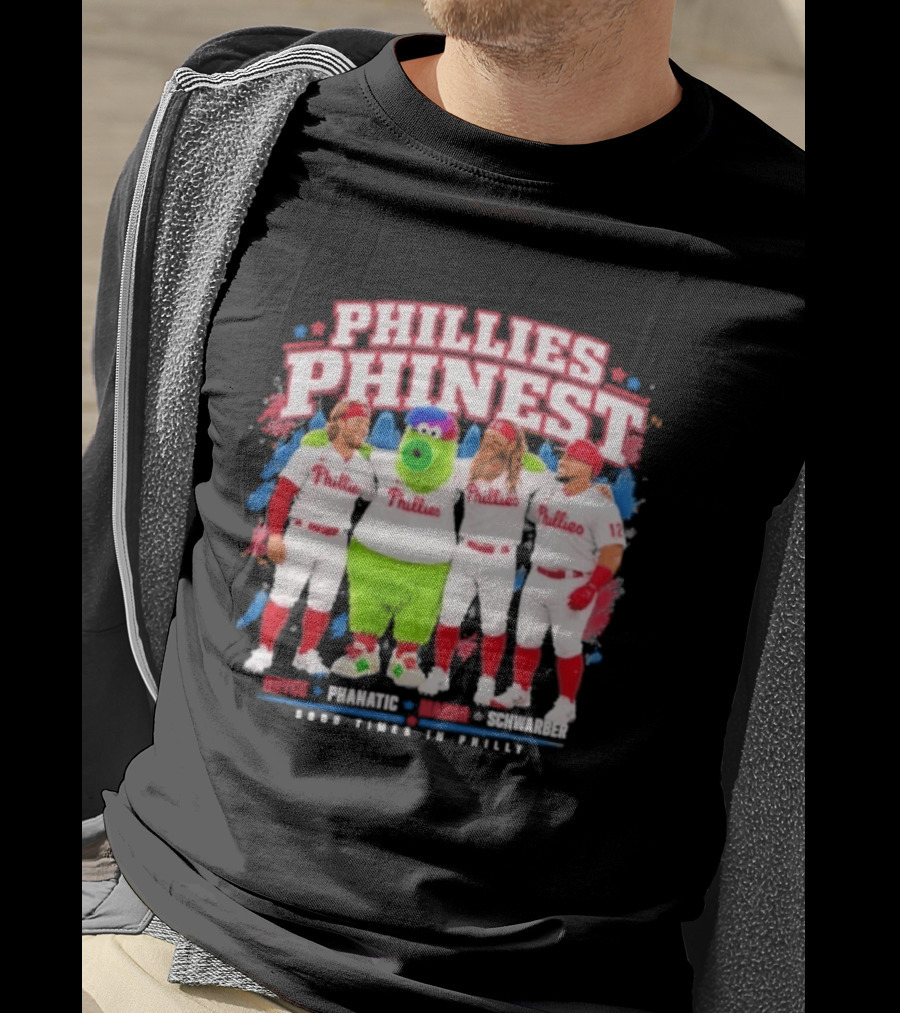 Bryce Harper The Phanatic Brandon Marsh Kyle Schwarber Phillies Phinest T-Shirt