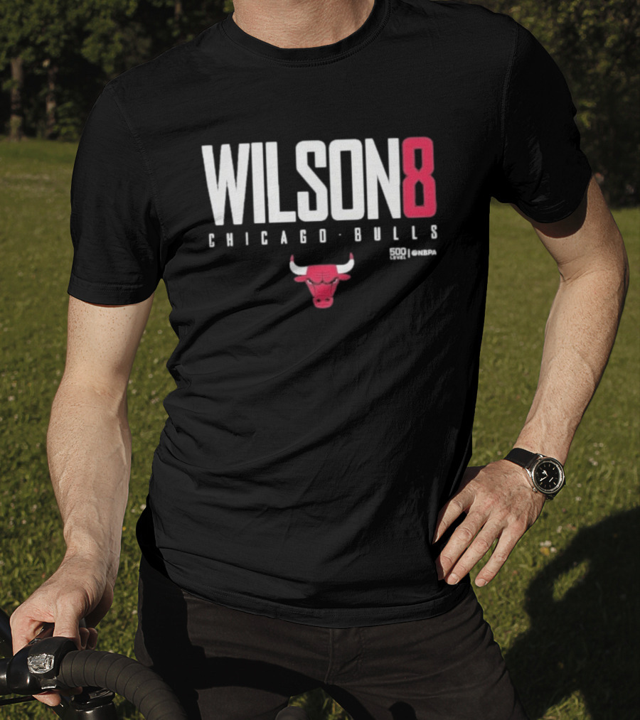 Chicago Bulls Wilson 8 Bulls Icon 500 Levels T-Shirt