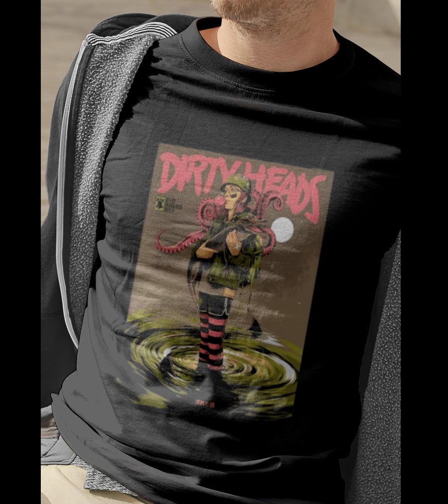 Dirty Heads Jul 15 2026 Hollywood Casino Penn National Race Course Grantville PA Anime Style Octopus T-Shirt