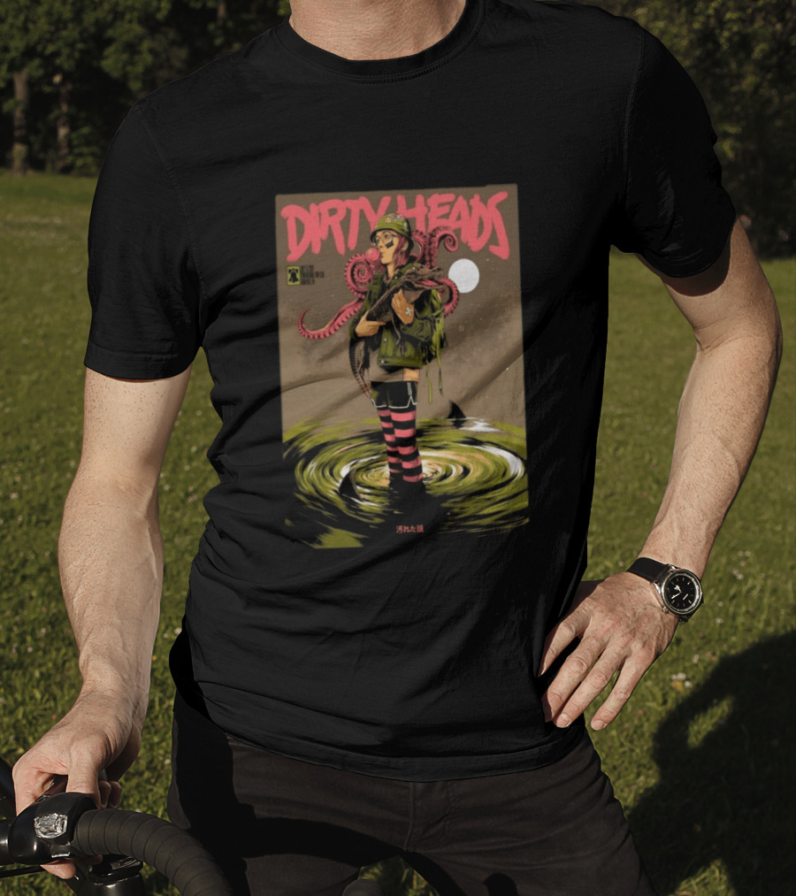 Dirty Heads Jul 15 2026 Hollywood Casino Penn National Race Course Grantville PA Anime Style Octopus T-Shirt
