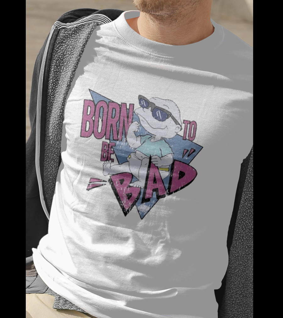 Born To Be Bad 90s Cartoon Baby Sunglasses T-Shirt