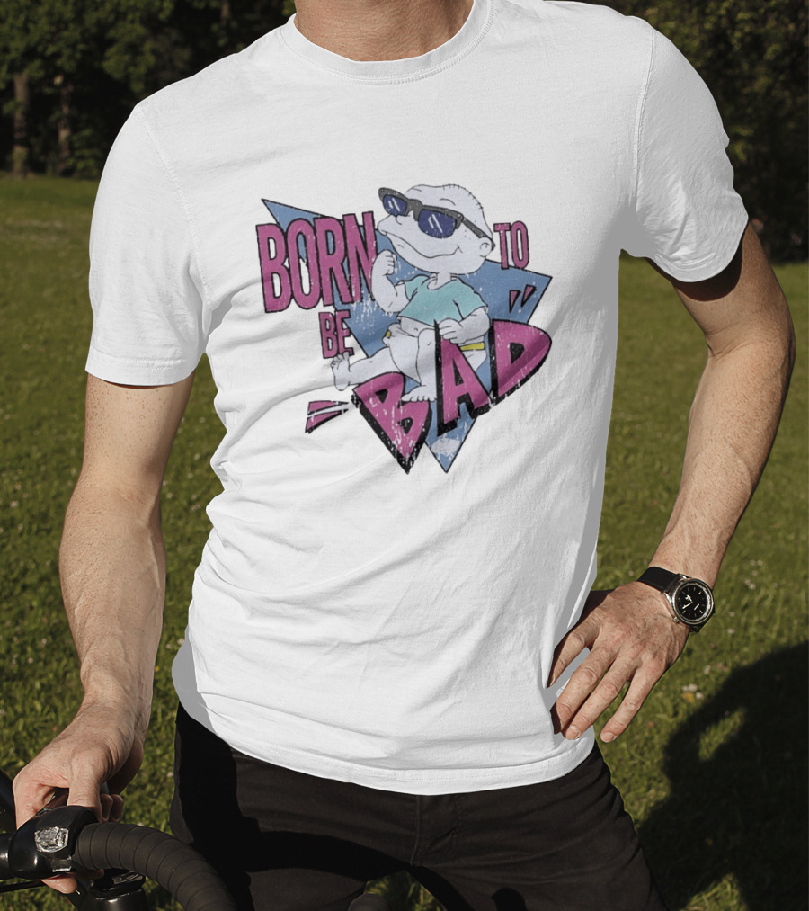 Born To Be Bad 90s Cartoon Baby Sunglasses T-Shirt