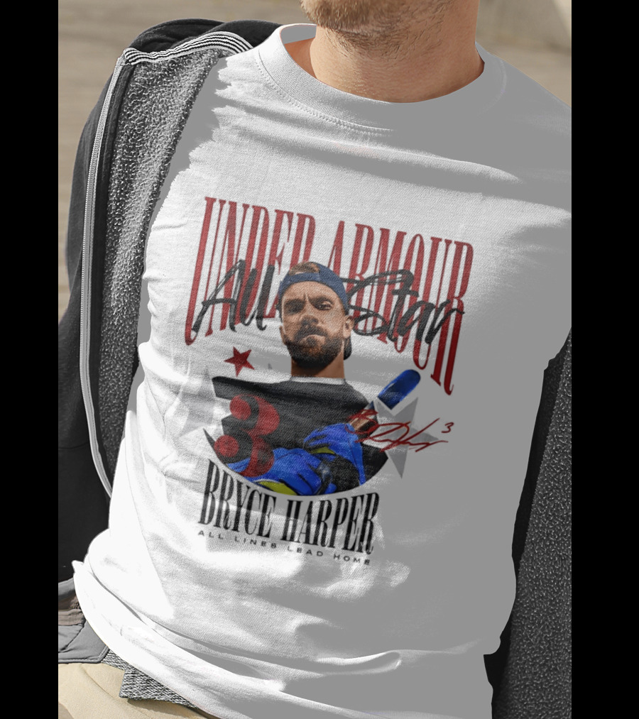 Under Armour All Star Bryce Harper All Lines Lead Home T-Shirt