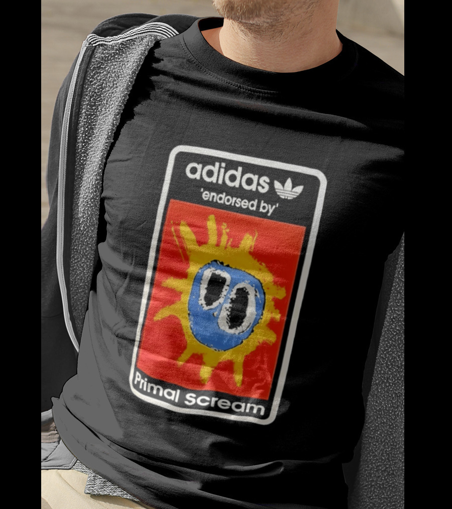 Adidas Primal Scream Endorsed Iconic Collaboration T-Shirt