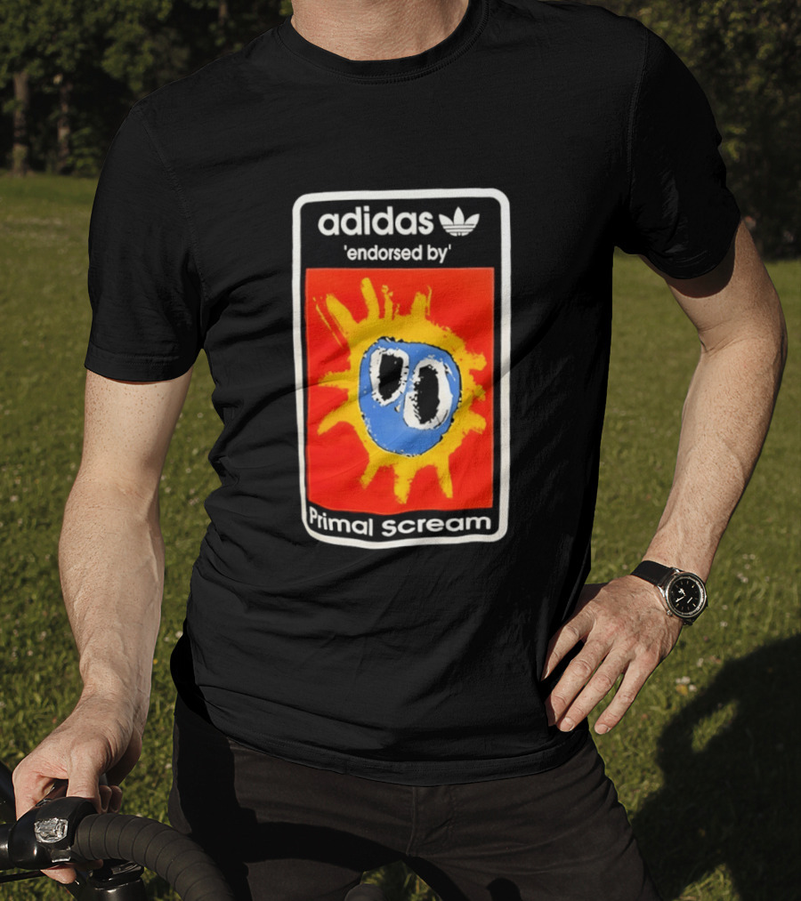 Adidas Primal Scream Endorsed Iconic Collaboration T-Shirt