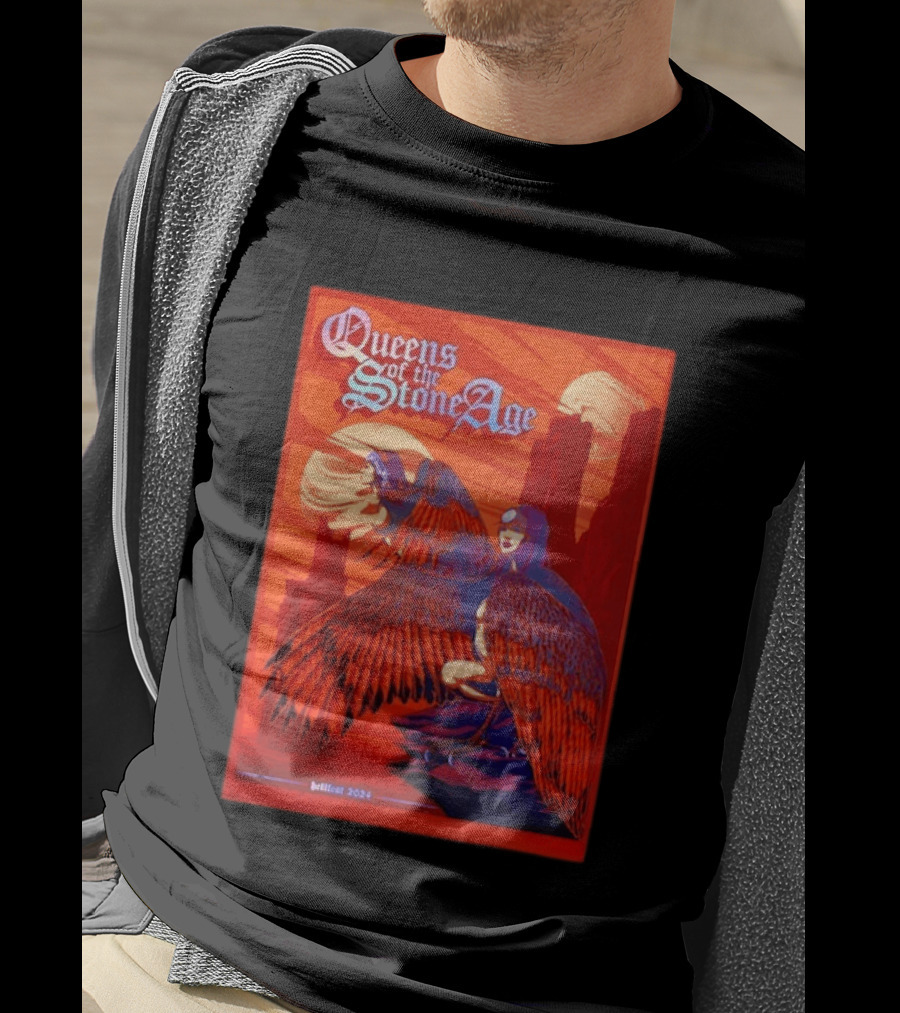 Queens Of The Stone Age Hellfest 2024 Winged Creatures T-Shirt